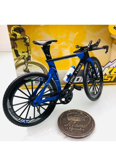 Mountain Bike Mavi 1 10 Ölçek Metal Model Oyuncak Bisiklet Y1