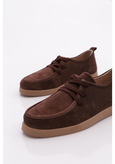 Dgn 805 Kadin Oxford Ayakkabi Kahve Süet