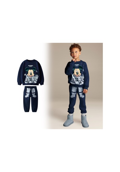 Lolliboomkids Erkek Çocuk Mickey Mouse Uzayda Temalı Astronot Mickey Baskılı Sweatshirt Eşofman Alt Üst Takım Eşofman Takımı Lacivert Lolliboomkids Erkek Çocuk Mickey Mouse Uzayda Temalı Astronot Mickey Baskılı Sweatshirt Eşofman Alt Üst Takım Eşofman Takımı Lacivert
