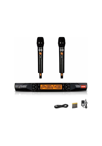 Lastvoice Lv-402ee Telsiz Kablosuz Mikrofon Seti Uhf Çift El 2x100 Frekans