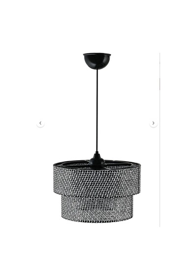 Rattan Hazeran Tekli Sarkıt Siyah - Beyaz