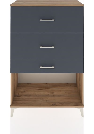 Hyperion Dolap 3 Çekmeceli 88x44x134 Çam-antrasit Atlas Çam