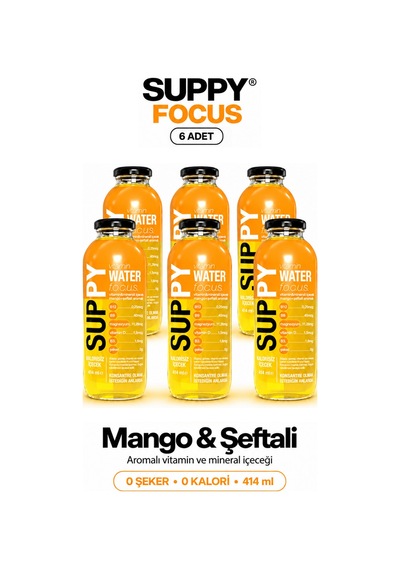 Suppy Vitamin Water Focus 6 Adet 414 Ml