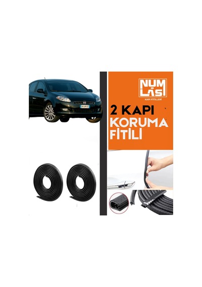 Fiat Bravo İki Kapı Koruma Fitili Siyah Renk Numlas-a Kalite-nm2569
