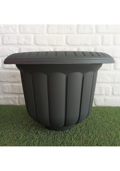 Nergis Saksı 25,3 Lt Dekoratif Saksı Balkon Saksısı Plastik Saksı
