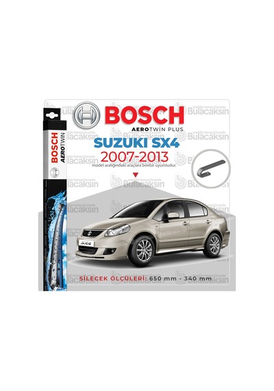 Suzuki Sx4 Muz Silecek Takımı 2007-2013 Bosch Aerotwin N11.3820