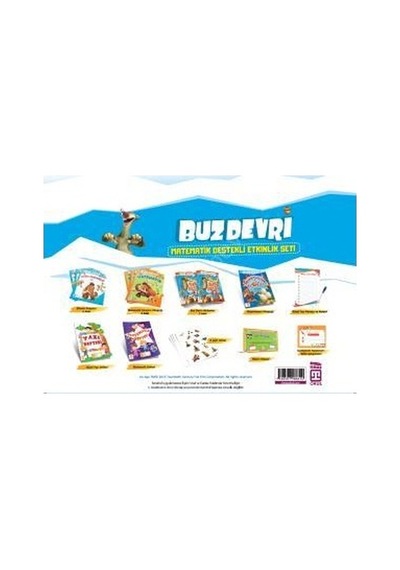 Buz Devri Matematik Destekli Etkinlik Seti Poşet Çanta Seti