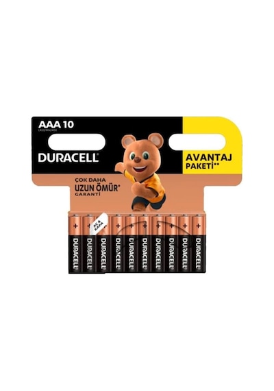Duracell LR03/MN2400 Simply AAA Kartela İnce Pil 10'lu