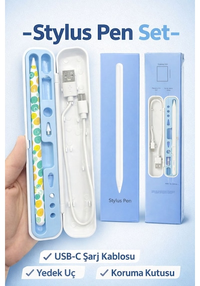 Honor Magic Pad 2 12.3" Uyumlu Rainbow Tablet Stylus Kalem Seti Yedek Uçlu