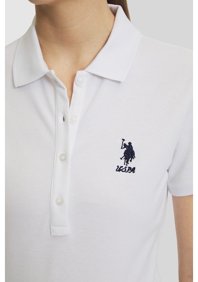 U.S. Polo Assn. U.s. Polo Assn. Kadın Beyaz Tişört Basic 50321798-vr013