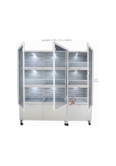 İstanbul Kafes Model 9D Pvc Kuş Dolabı