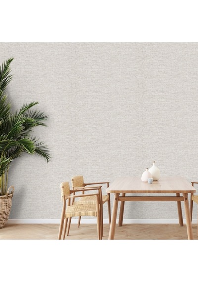 Adawall Muse Koleksiyonu- 25108-2 Açık Gri, Krem Doğal Taş Görünümlü Duvar Kağıdı 1.06x15.6m, 16.5m²