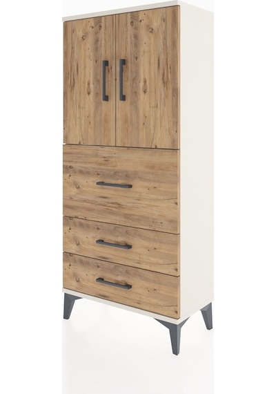 Hyperion Dolap Tek Raflı 3 Çekmeceli 2 Kapaklı 60x44x134 Ayta... Aytaşı