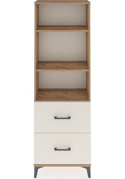 Arges Dolap 3 Raflı 2 Çekmeceli 60x30x182 Çam-aytaşı Çam