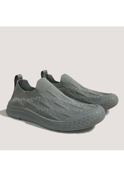 Gamelu Toss Erkek Bez Streç Memory Foam Sneaker Ayakkabı Füme