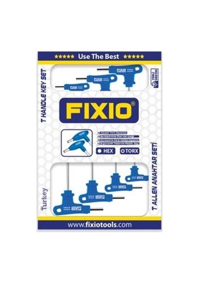 Fixio T Allen Takımı 7 Pcs 2mm-2,5mm-3mm-4mm-5mm-6mm-8mm