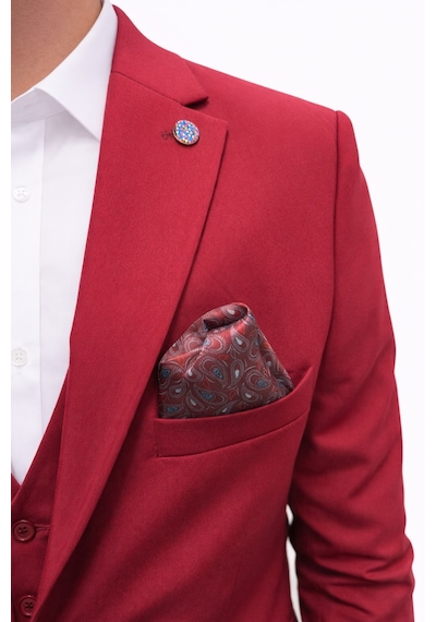 Erkek 3 Parça Slim Fit Takım Elbise Klasik Likralı Kumaş, Tek Düğme, Çift Yırtmaçlı Modern Kesim Ceket Yelek Pantolon Bordo Erkek 3 Parça Slim Fit Takım Elbise Klasik Likralı Kumaş, Tek Düğme, Çift Yırtmaçlı Modern Kesim Ceket Yelek Pantolon Bordo
