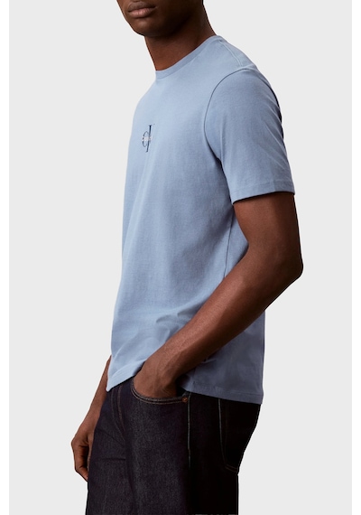 Calvin Klein Pamuklu Regular Fit Bisiklet Yaka T Shirt Lv04rb866gc4ı Erkek T Shirt Lv04rb866g C4ı Mavi