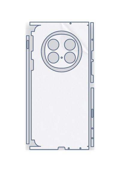 Oppo Find N5 Uyumlu Fullbody Arka Kaplama Hidrojel Koruyucu Film
