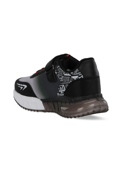 Slazenger Enzo F Unisex Çocuk Siyah / Kırmızı Günlük Spor Ayakkabısı