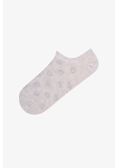 Penti Cute Hearts 3lü Sneaker Çorabı Gri Soft Multi