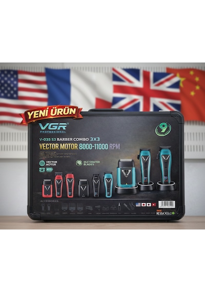 Vgr V-035 S3 Barber Combo 3 3 180 Dk