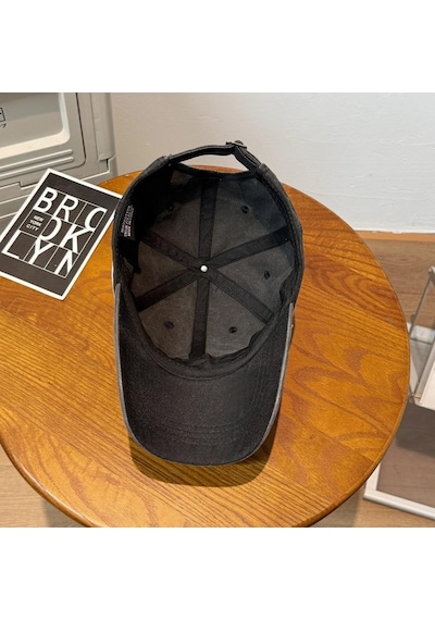 Valkyrie Low Battery Şapka Unisex Vintage Pamuk Ayarlanabilir Baseball Cap Minimal Tasarım Şapka Siyah