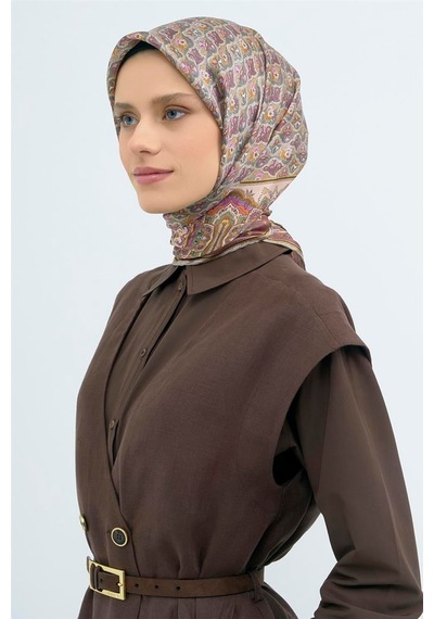 Armine Sura İpek Eşarp Pudra Pembe