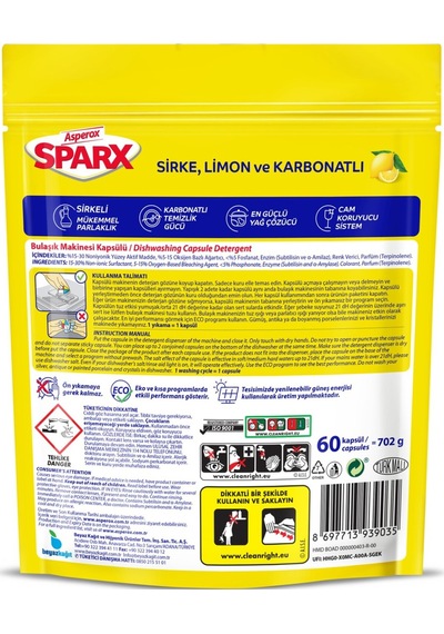 Sparx Diamond Bulaşık Makinesi Tableti 60'lı