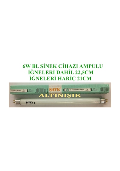 T5 6W Bl Sineklik Cihazı Ampulu T5 6Watt Sinek Ampulü