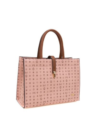 Bilik Deri Monogram Pembe/taba Kadın Omuz Çantası Sym 517-mn 001
