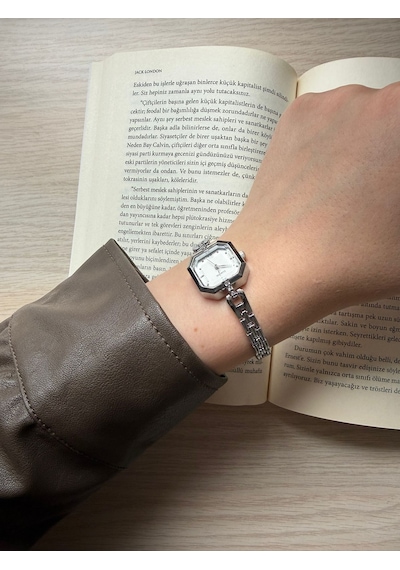 Retro Minimal Metal Kordon Vintage Kadın Kol Saati Kare Altın 38246886