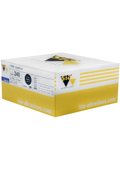 Sia 1949 Hookıt Zımpara 150 Mm 120 Kum Ahşap İşlerinizde Mükemmel Sonuçlar 50 Adet