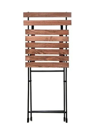 Katlanır Metal Ayaklı Ahşap Masa Sandalye Bistro Üçlü Set 60x60x75 Balkon Masası Sandalye Siyah Katlanır Metal Ayaklı Ahşap Masa Sandalye Bistro Üçlü Set 60x60x75 Balkon Masası Sandalye Siyah