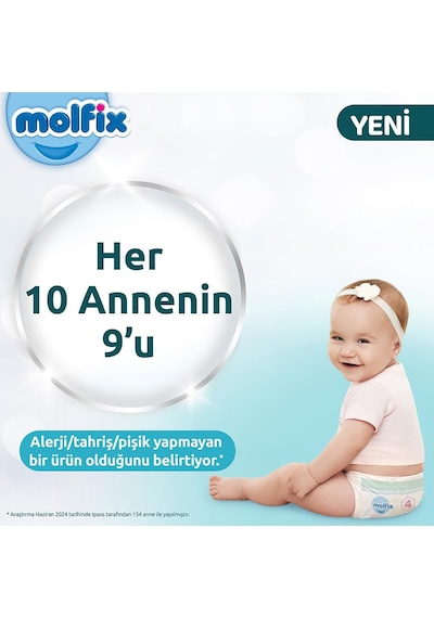 Molfix Premium 5 Beden Bebek Bezi Ultra Fırsat Paketi 66x2 132 Adet 5 Numara