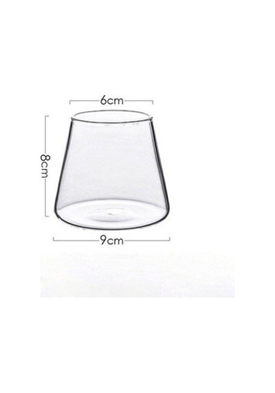 Morponi 2'li Borosilikat Magnolia Sunum Bardağı 300 Ml Şeffaf