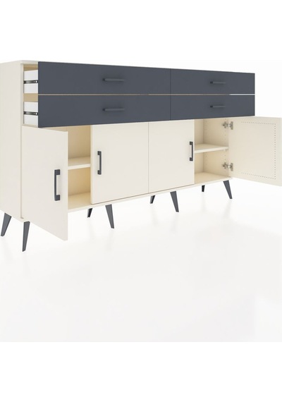 Arges Konsol 2 Raflı 4 Çekmeceli 8 Kapaklı 176x30x99 Aytaşı-aytaş Aytaşı-aytaşı/antrasit Arges Konsol 2 Raflı 4 Çekmeceli 8 Kapaklı 176x30x99 Aytaşı-aytaş Aytaşı-aytaşı/antrasit