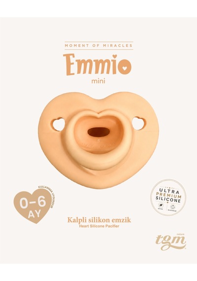 Tgm Baby Ultra Premium Silikon Kalpli Emzik Mini Turuncu