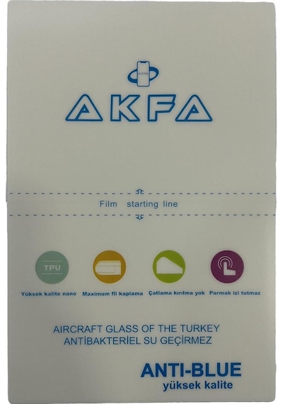 Akfa Apple Uyumlu   iPhone 12 Mini Nano Anti Blue Ekran Koruyucu