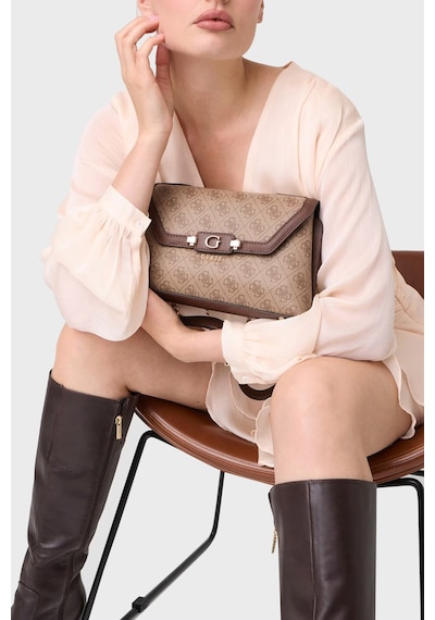Guess Lindsey Logolu Zincir Askılı Çanta Hwsg9749210 Bayan Çanta Hwsg97 49210 Ltl Kahve