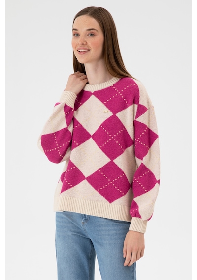 U.S. Polo Assn. Kadın Krem Bisiklet Yaka Kazak 50314665-VR071