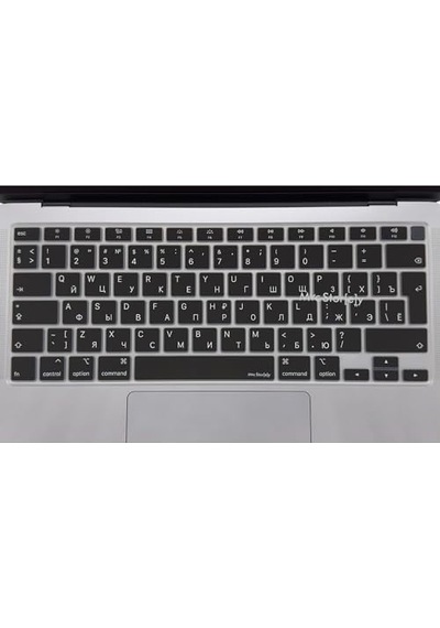 Klavye Koruyucu Ince Silikon Rusça Sticker Baskılı Uk-ters L Enter Tipi Air M1 13ınç A2337 A2179 Id Uyumlu Kaymaz Y