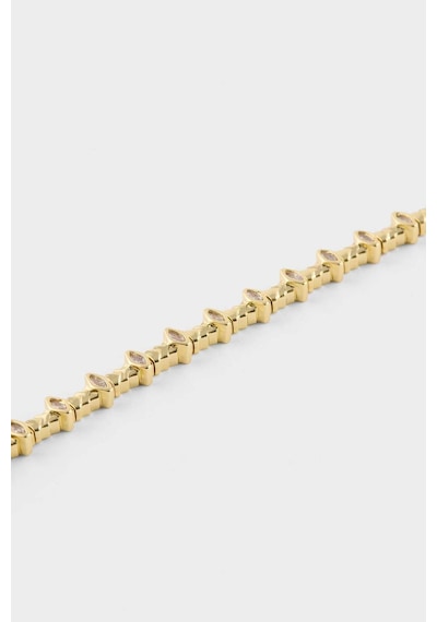 Defacto Reis X DeFacto Taşlı Gold Bileklik G2690AXNS