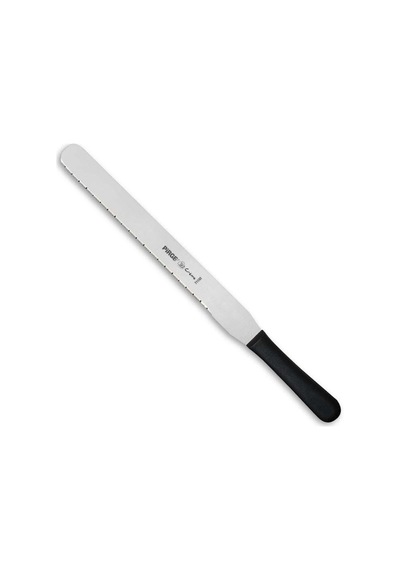 Pirge Creme Pasta Bıçağı Dişli Siyah 30 Cm 71192 Siyah