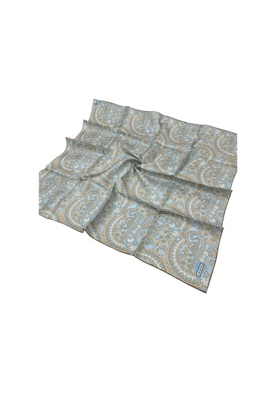 Armine İpek Eşarp 2025 Yaz - 9304-09 Mavi Twill Mavi