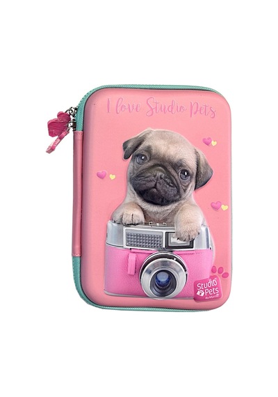 Studio Pets Pt-7785 Eva Kalem Çantas Köpekli-pembe Çok Renkli