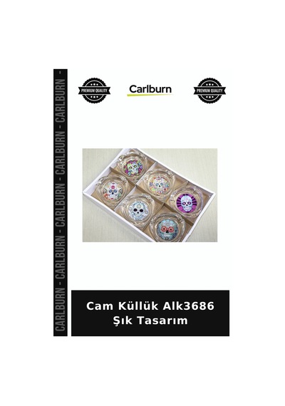 Özel Üretim Şık Ev Aksesuarı Masaüstü Hediyelik Cam Küllük Alk3686