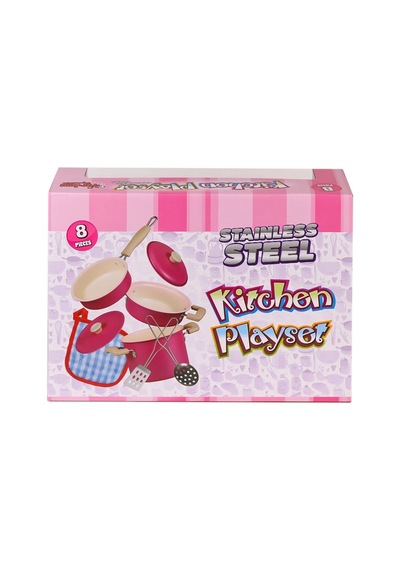1818-6a Emaye Tencere 8 Parça -eco Lounge Pembe