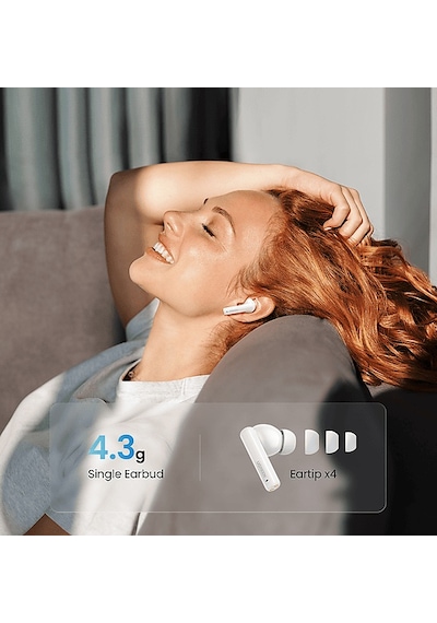 Ugreen Hitune T3 Aktif Gürültü Engelleyici Kablosuz Kulak İçi Kulaklık Beyaz 90206
