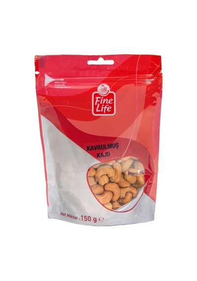 Fine Life Kavrulmuş Kaju 150 G - Taze Atıştırmalık Kuru Yemiş 6'li Avantaj Paketi - 6 Adet Tarı
